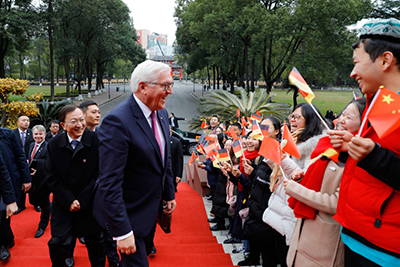 德国总统施泰因迈尔访问四川大学